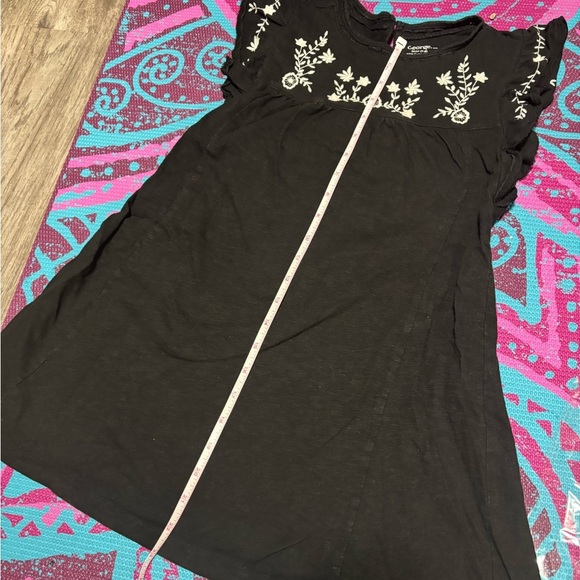 George - Girls Black Dress with White Embroidery, Size 7/8 - Picture 5 of 10